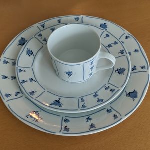Porcelain Dish Set - Service for 8